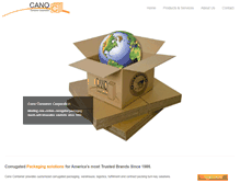 Tablet Screenshot of canocontainer.com